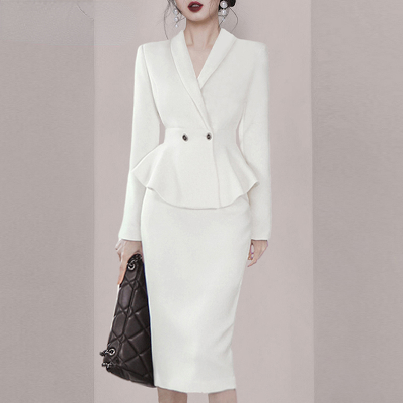 Women Formal Wear With Blazer - Elegant Office Ladies Dress Suits 2