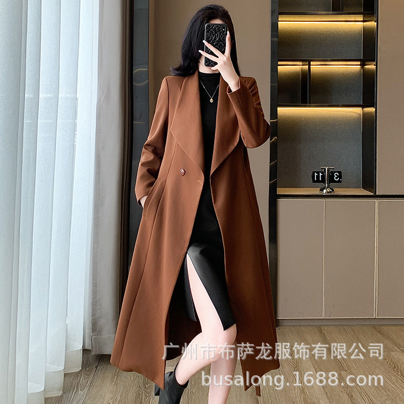 Women Formal Wear Coat - 2025New autumn and winter women's trench