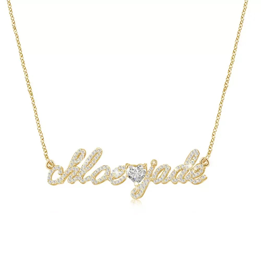 Custom Diamond Name Necklace P - огляд і ціна Women'S Formal Wear Names