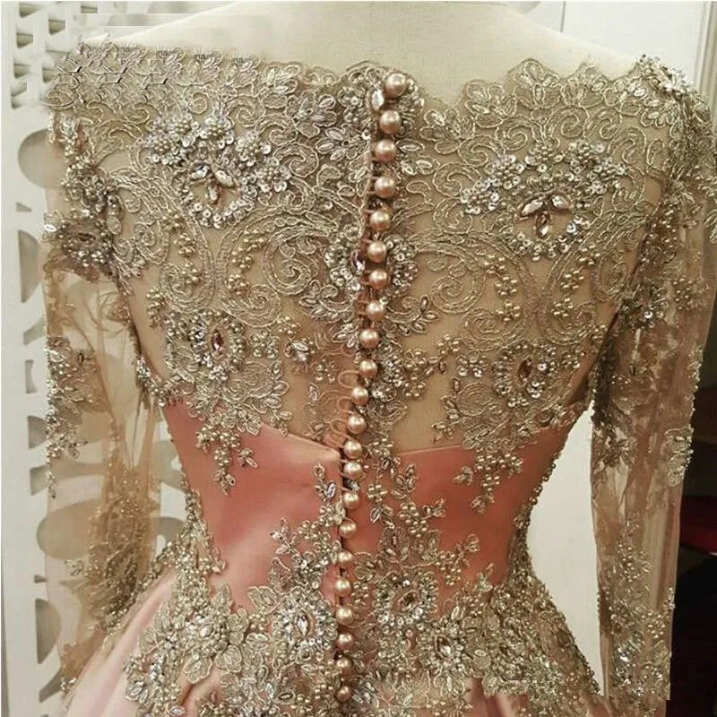 Blush Rose gold Long Sleeve Ev - огляд і ціна Women Formal Wear Dubai