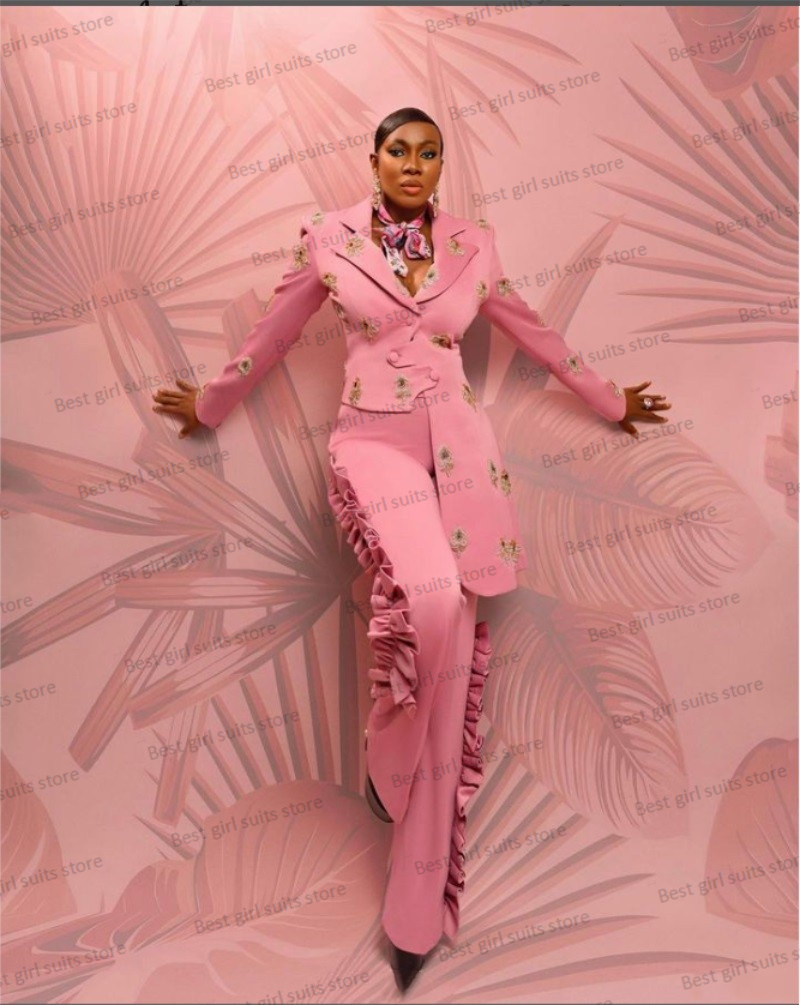 Pink Wedding Women Suit Set Bl - огляд і ціна Women Formal Wear Coat