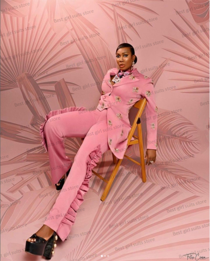 Pink Wedding Women Suit Set Bl - огляд і ціна Women Formal Wear Coat