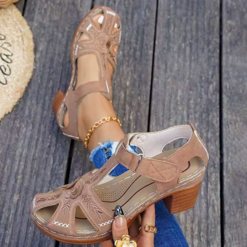 Women's Sandals Mid Block Heel - огляд і ціна Formal Women Daily Wear Footwear