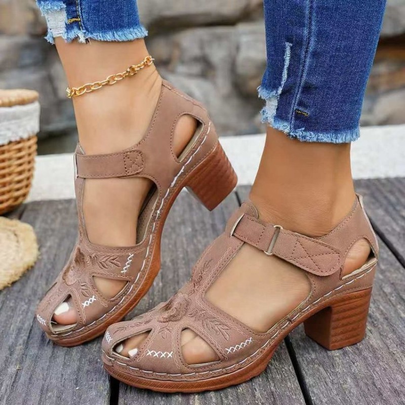 Women's Sandals Mid Block Heel - огляд і ціна Formal Women Daily Wear Footwear