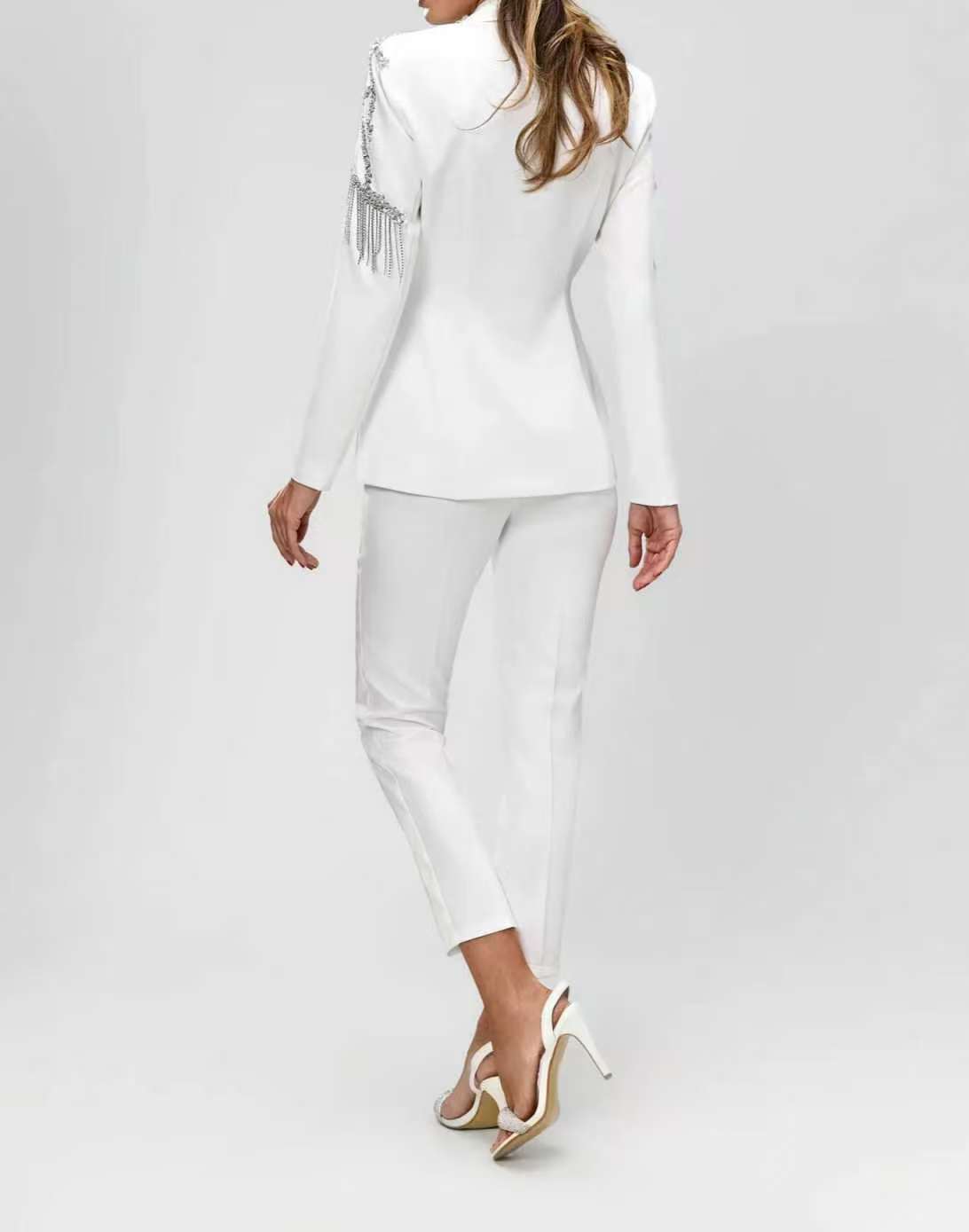 Crystals Beading Women Suit Se - огляд і ціна Women'S Formal Wear For Wedding Guest