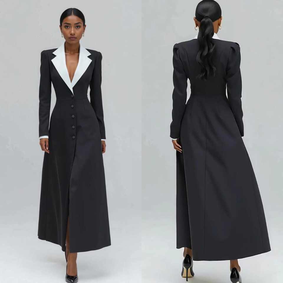 A Line Women Long Blazer Jacke - огляд і ціна Women'S Formal Wear For Wedding Guest