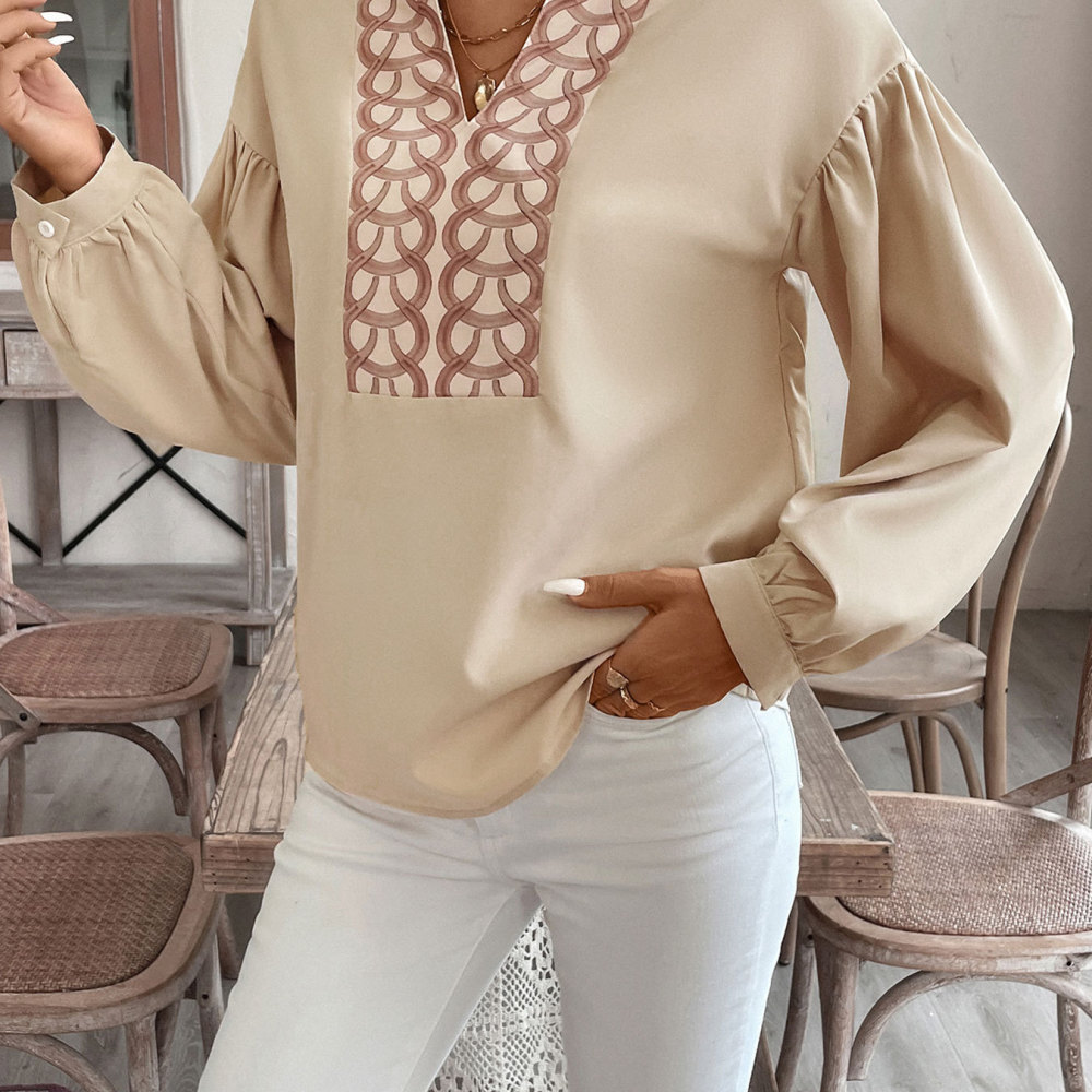 Chic Retro Women Blouse Floral - огляд і ціна Women Formal Wear Office