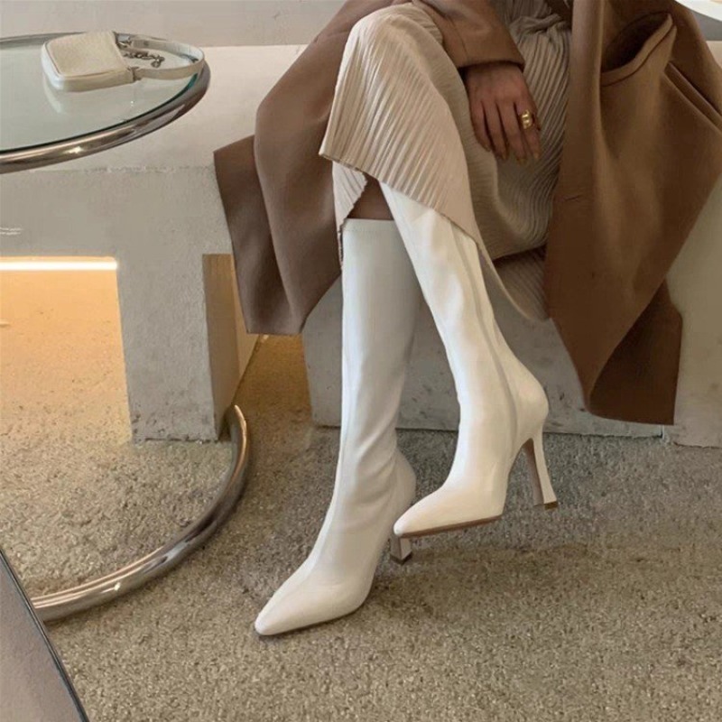 Women Knee High Boots Pointed  - огляд і ціна Formal Women Daily Wear Footwear