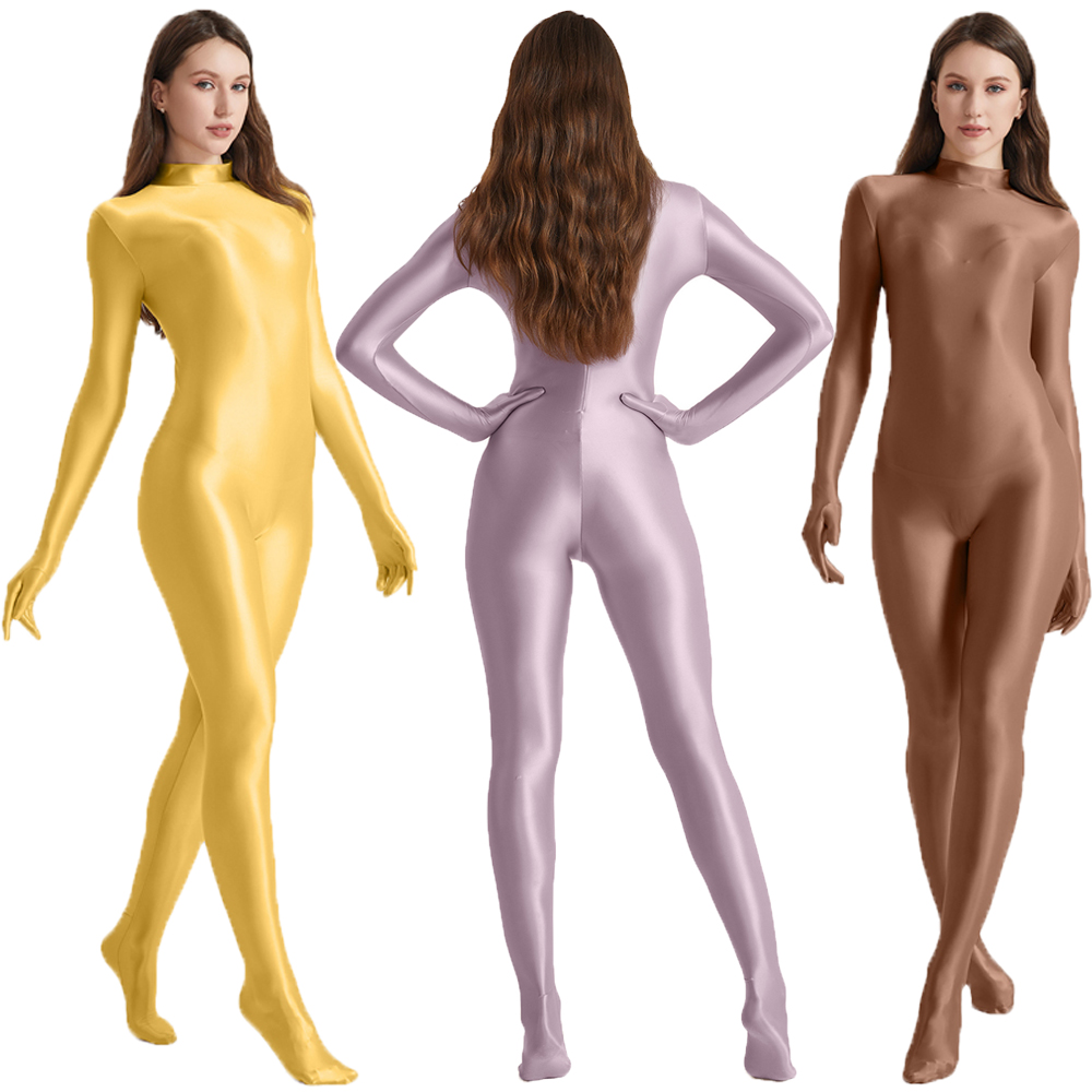 Women Oil Stretch High Neck Bo - огляд і ціна Women'S Formal Wear Jumpsuit