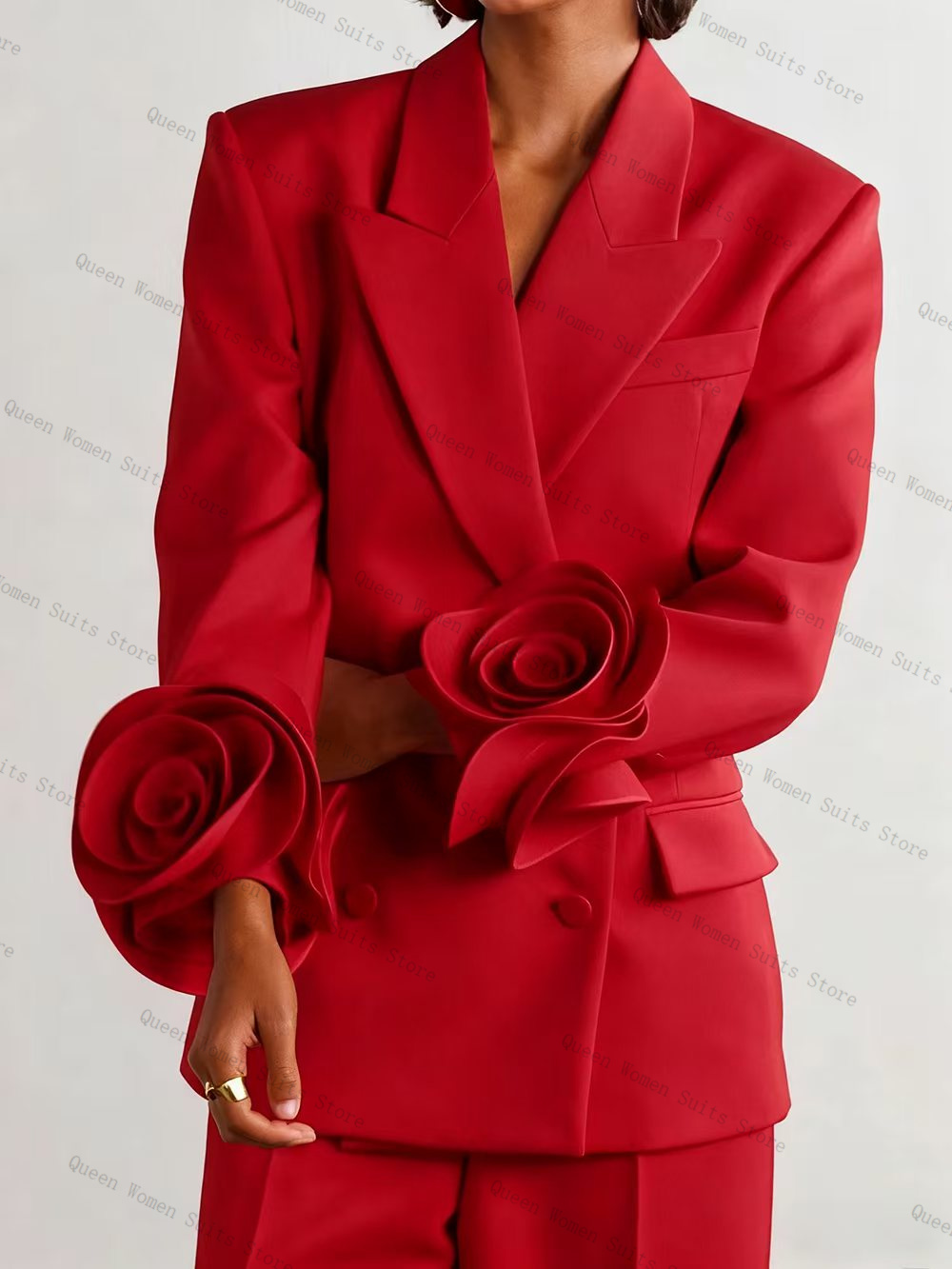 Luxury Red Women Suit Set 2 Pc - огляд і ціна Women Formal Wear Coat