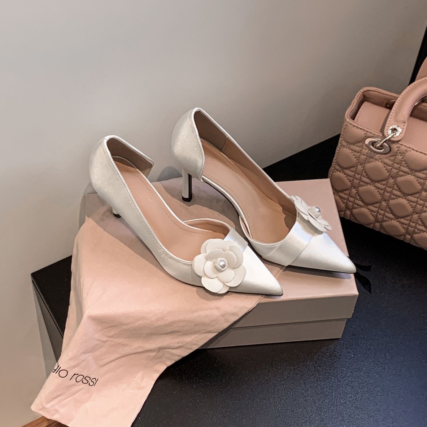 Satin Pointed Stiletto Pumps W - огляд і ціна Formal Women Daily Wear Footwear