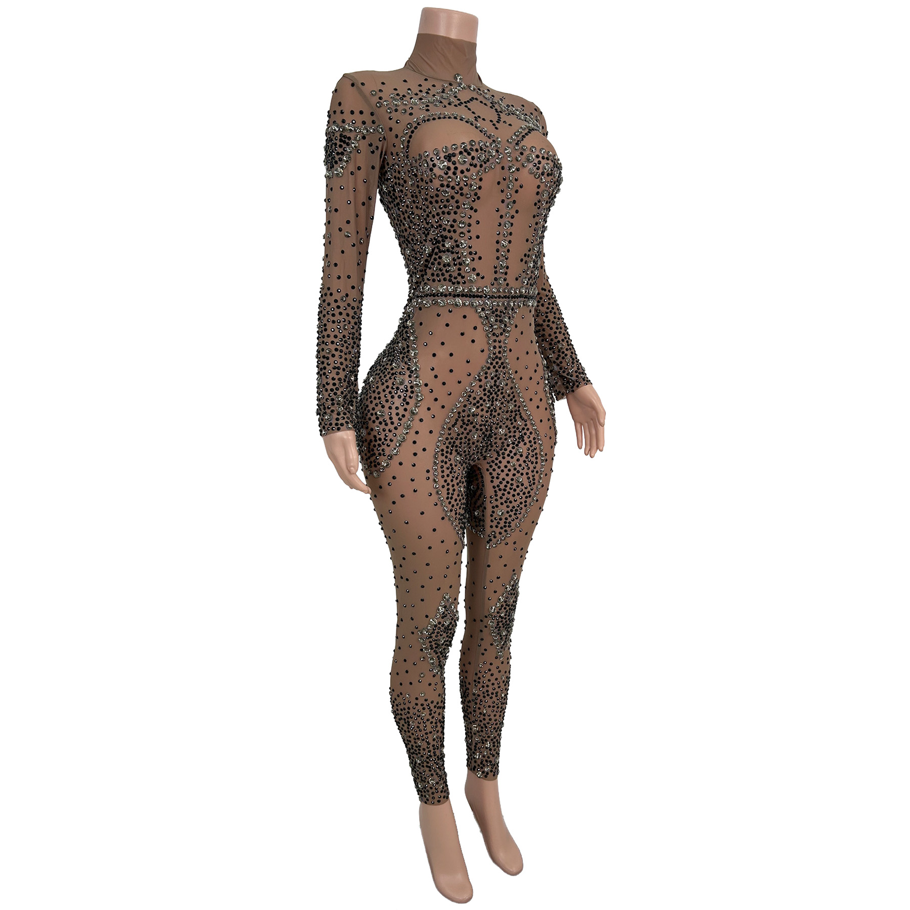 Sparkly Rhinestone Long Sleeve - огляд і ціна Women'S Formal Wear Jumpsuit