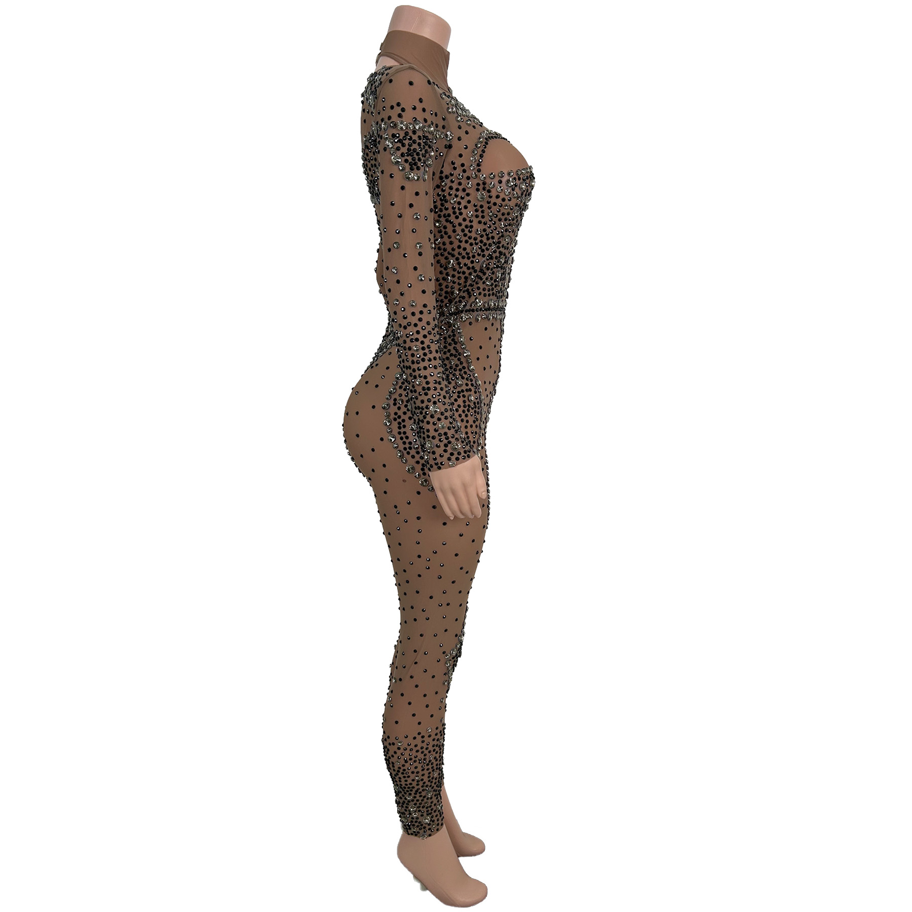 Sparkly Rhinestone Long Sleeve - огляд і ціна Women'S Formal Wear Jumpsuit
