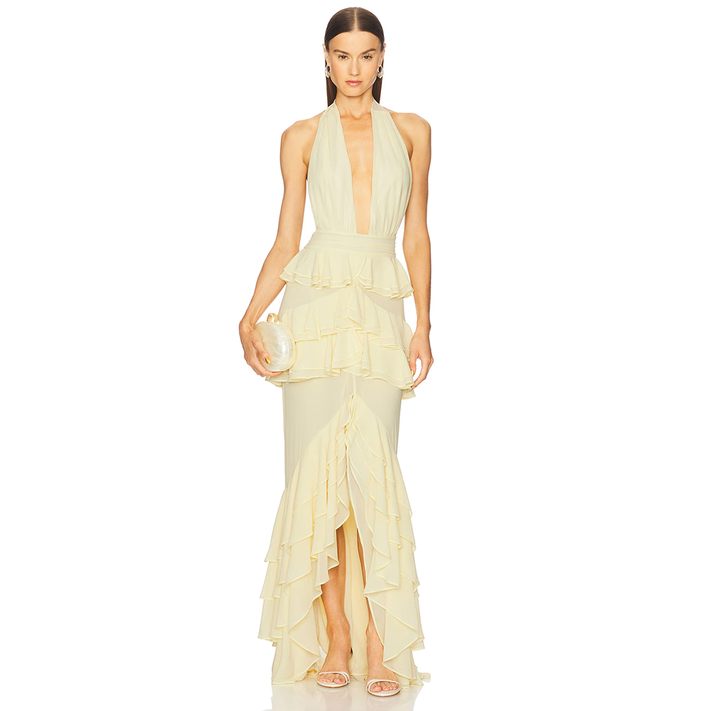 Evening Dresses Deep V Neck Ha - огляд і ціна Women'S Formal Wear For Wedding Guest