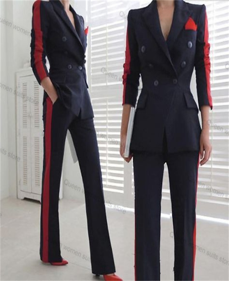 Red Black Autumn Women Suit Se - огляд і ціна Women Formal Wear Coat