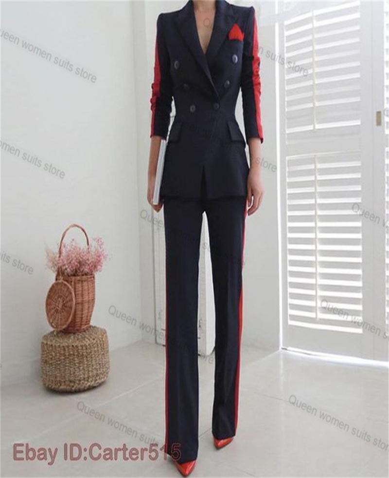 Red Black Autumn Women Suit Se - огляд і ціна Women Formal Wear Coat