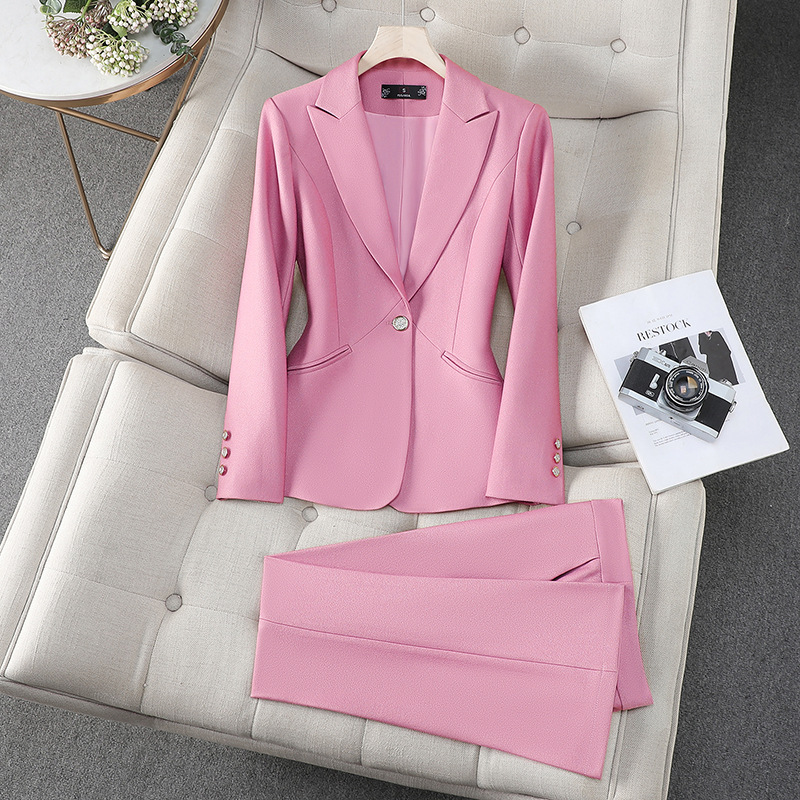 Office Ladies Formal Pant Suit - огляд і ціна Women Formal Wear With Black Blazer