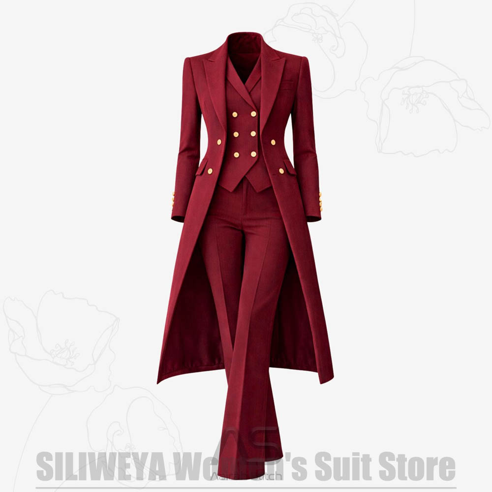 Women's Suit 3 Piece Double Br - огляд і ціна Women Formal Wear Coat