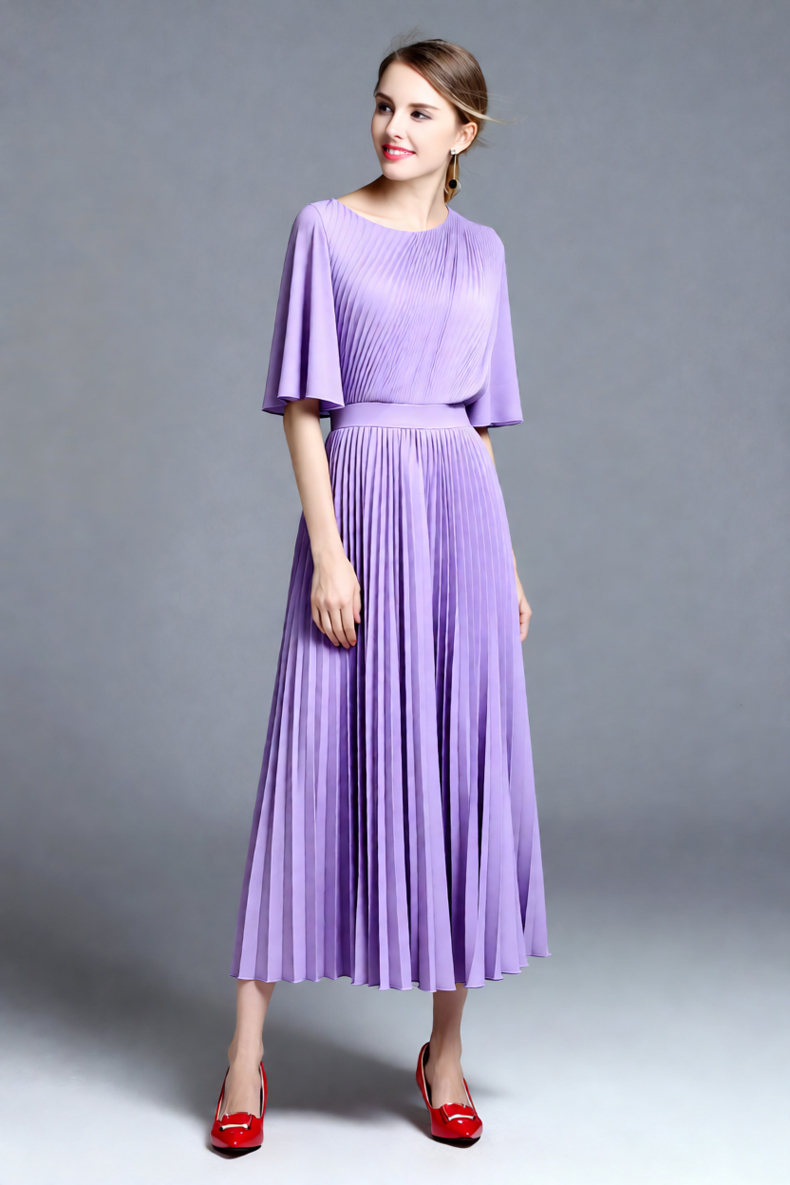 Women's Lilac Cape Sleeve Plea - огляд і ціна Women'S Formal Wear For Wedding Guest