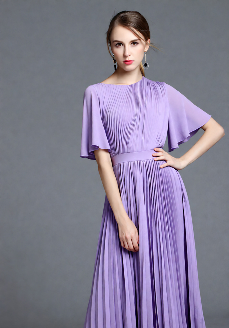 Women's Lilac Cape Sleeve Plea - огляд і ціна Women'S Formal Wear For Wedding Guest