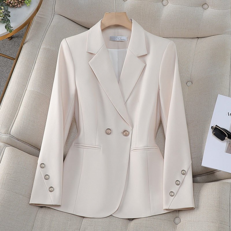 Women Double Breasted Solid Bl - огляд і ціна Women Formal Wear With Black Blazer