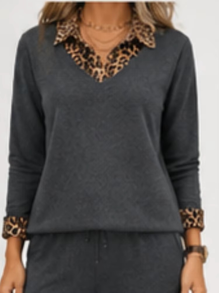 A ladies' V-neck long-sleeved  - огляд і ціна Women Formal Wear Office