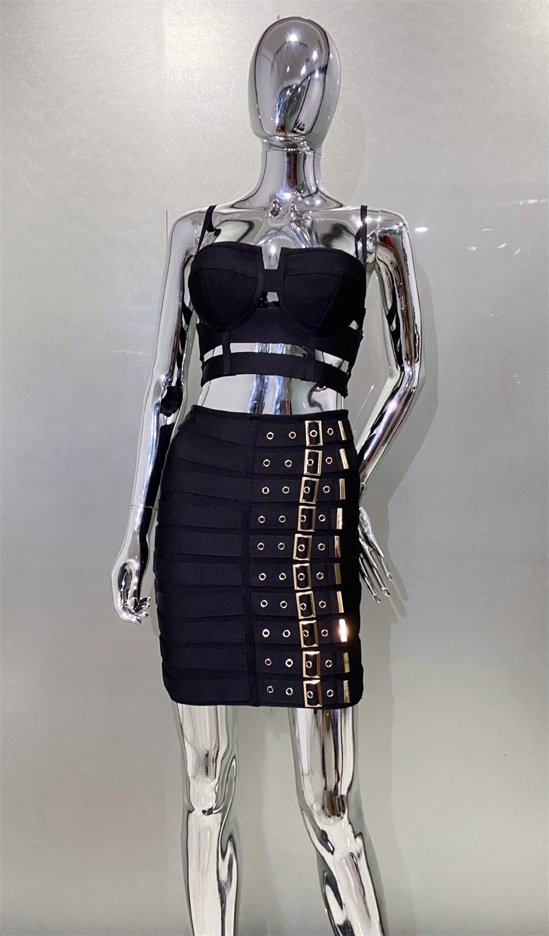 Black White Bandage Women Prom - огляд і ціна Women Formal Wear Belt